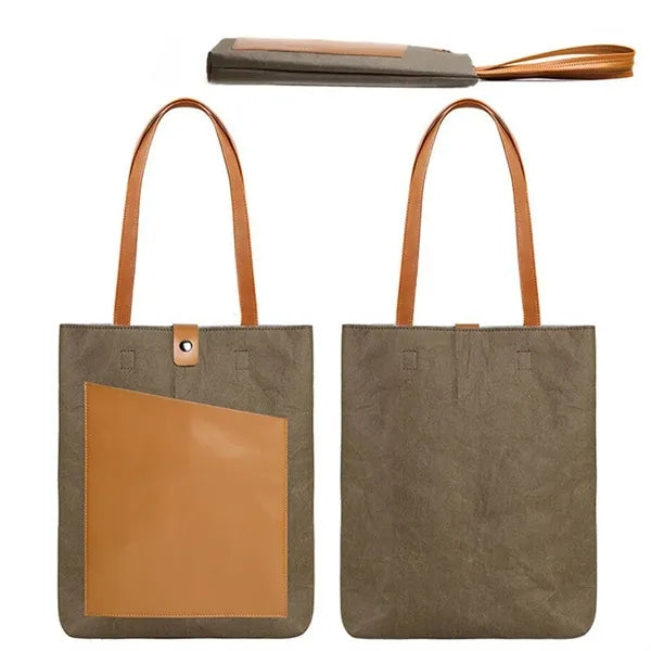 Recycled Eco-friendly Laptop Tote Bag Briefcase with Handle
