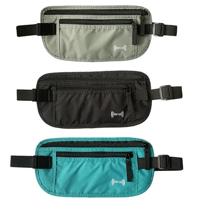 Rfid Money Belt Passport Holder