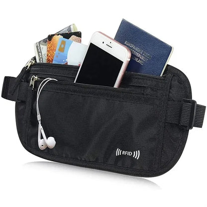 Rfid Money Belt Passport Holder