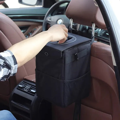 Foldable Hanging Car Trash Can Bag