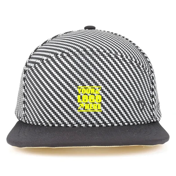 Striped Flat Bill Cap