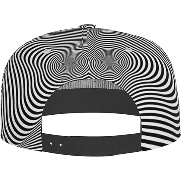 Striped Flat Bill Cap