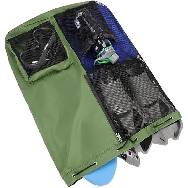 Swim Bag Mesh Drawstring Backpack