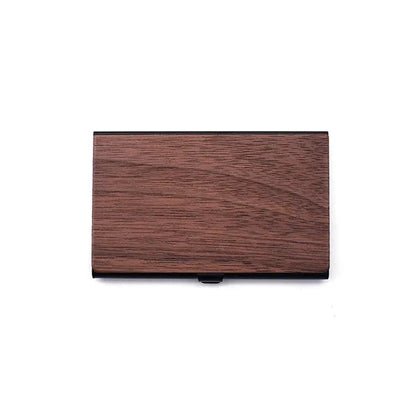 Wood and Aluminum Card Holder