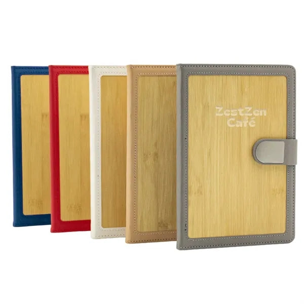 A5 Bamboo PU Leather Notebook