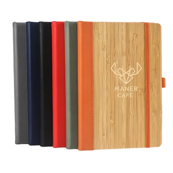 A5 Bamboo Notebook with Elastic Band