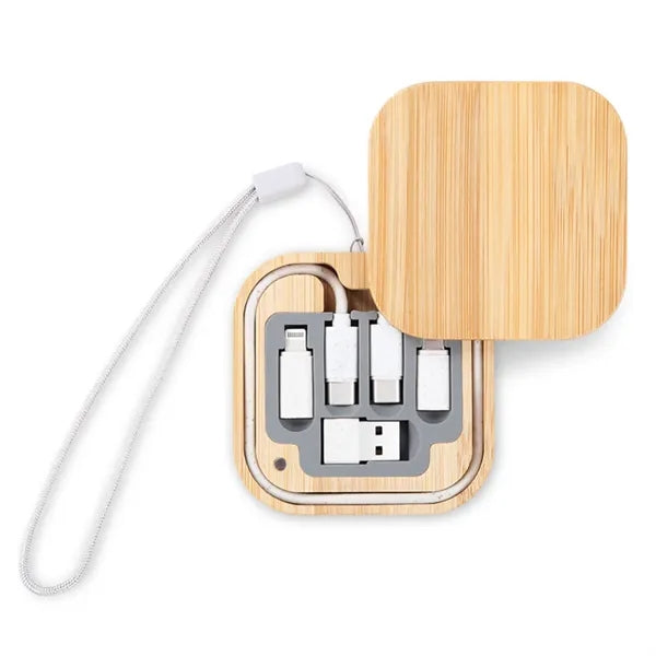 Multi USB Adapter Kit with Bamboo Storage Box
