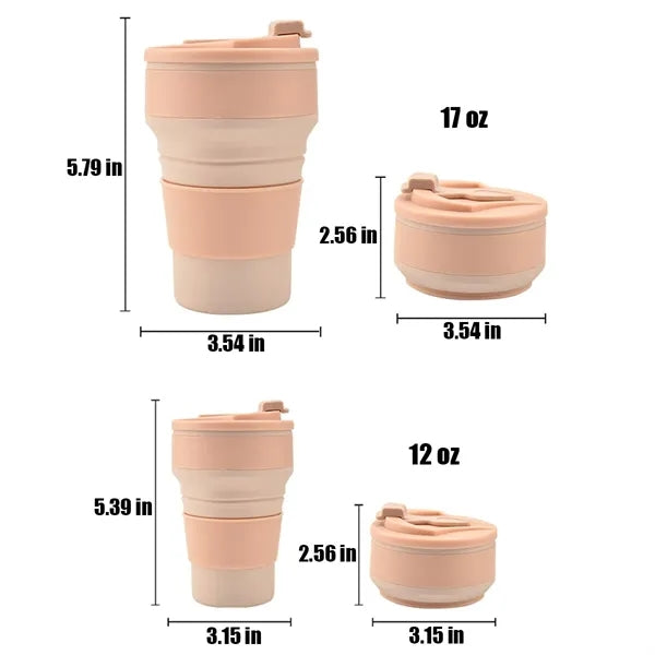 12/17 oz Silicone Collapsible Cups