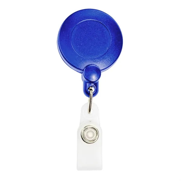 Retractable Round Corner Strap Badge Reel Holder w/Belt Clip