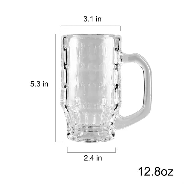 13oz Glass Beer Mug