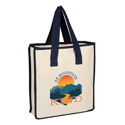Accent Color Canvas Shopping Bag 12 OZ