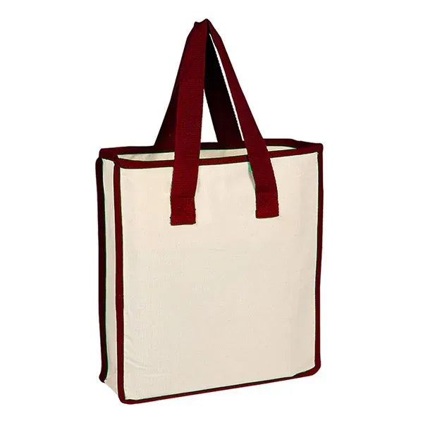 Accent Color Canvas Shopping Bag 12 OZ