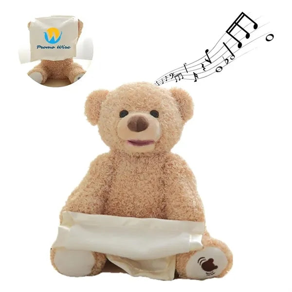Soft Plush Interactive Peek-A-Boo Teddy Bear Talking Toy