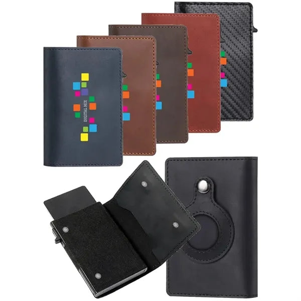 RFID Blocking Card Wallet with Airtag Pocket