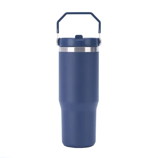 30 Oz Vacuum Car Cup Insulated Travel Tumbler With Handle