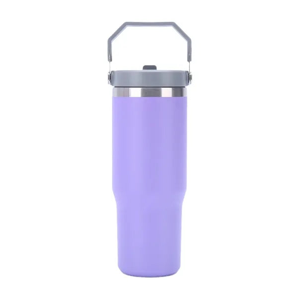 30 Oz Vacuum Car Cup Insulated Travel Tumbler With Handle