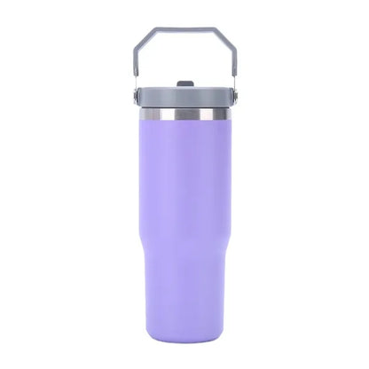 30 Oz Vacuum Car Cup Insulated Travel Tumbler With Handle