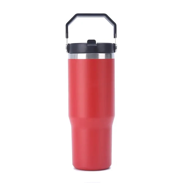 30 Oz Vacuum Car Cup Insulated Travel Tumbler With Handle