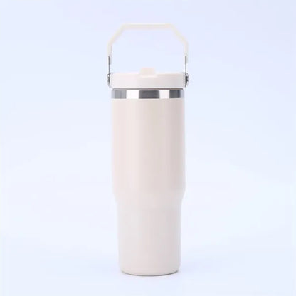 30 Oz Vacuum Car Cup Insulated Travel Tumbler With Handle