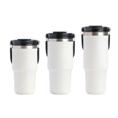 30 Oz Vacuum Car Cup Insulated Travel Tumbler With Handle