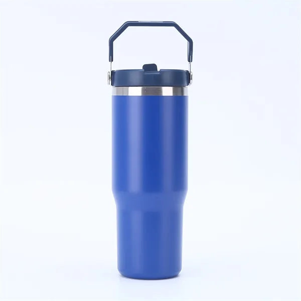 30 Oz Vacuum Car Cup Insulated Travel Tumbler With Handle