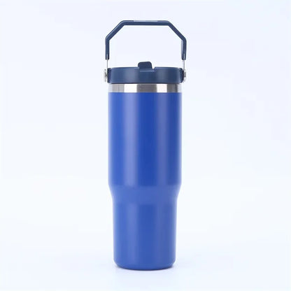30 Oz Vacuum Car Cup Insulated Travel Tumbler With Handle