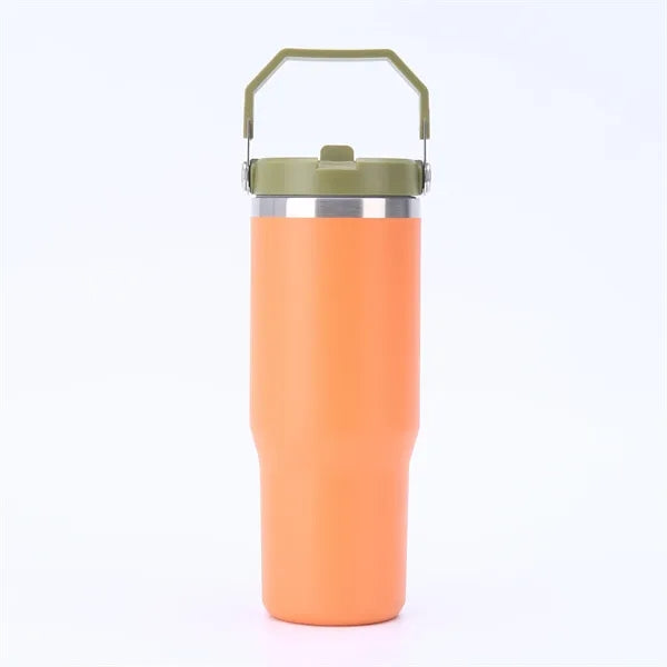 30 Oz Vacuum Car Cup Insulated Travel Tumbler With Handle