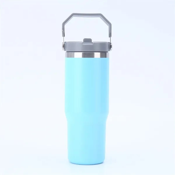 30 Oz Vacuum Car Cup Insulated Travel Tumbler With Handle