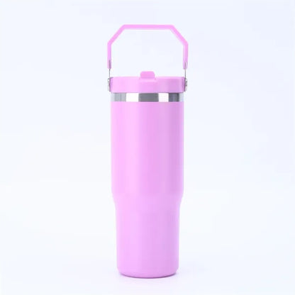 30 Oz Vacuum Car Cup Insulated Travel Tumbler With Handle