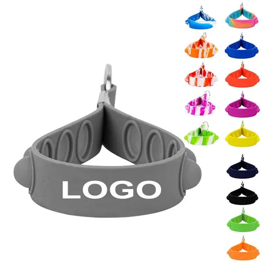 Silicone Bracelet Keychain Pendant With Stress Reliever Toy
