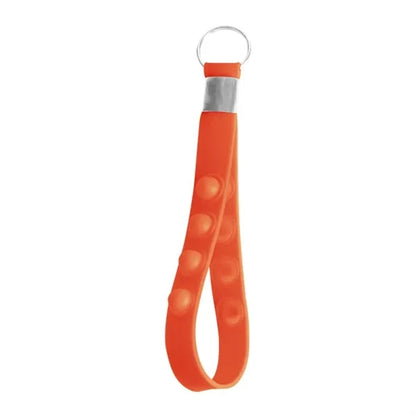 Silicone Bracelet Keychain Pendant With Stress Reliever Toy