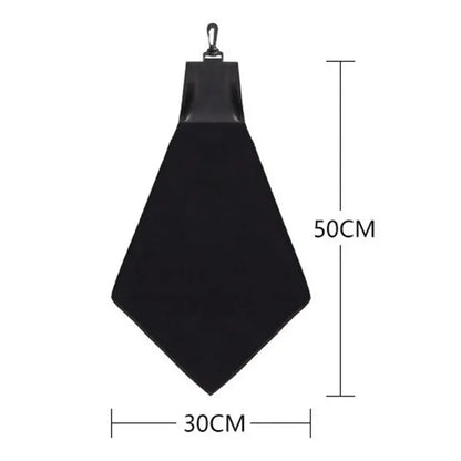 Triangle Golf Towel with Carabiner Clip