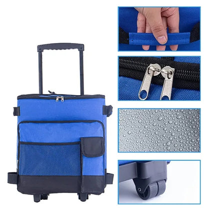43L Collapsible Cooler with Wheels