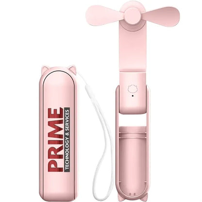 1500mAh Handheld Fan and Power Bank