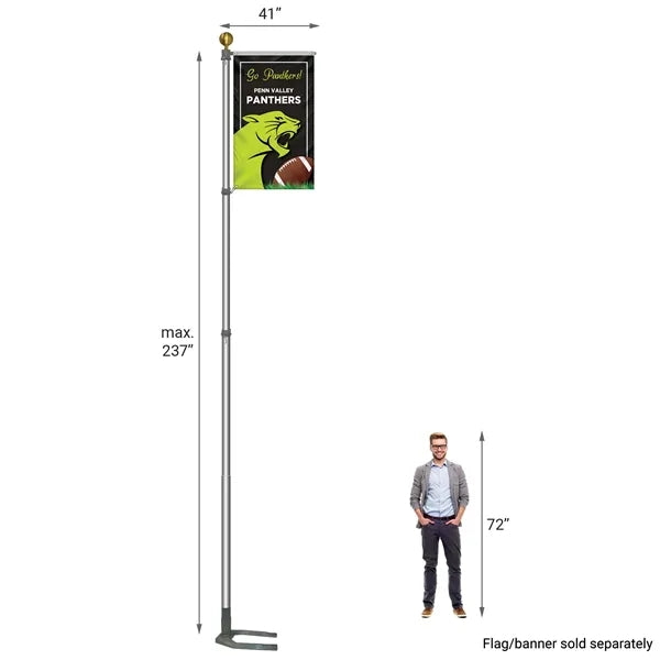 Multi-Use Telescoping Flag Pole