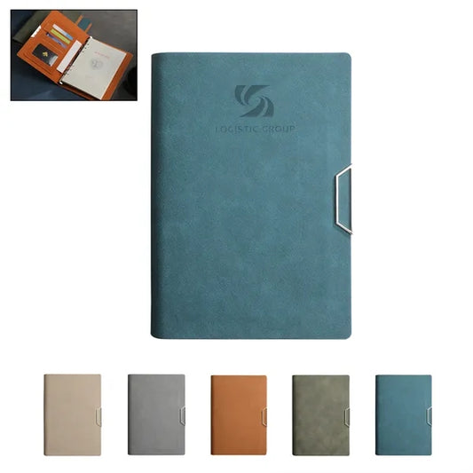 Soft PU Leather Loose leaf Magnetic Notebook