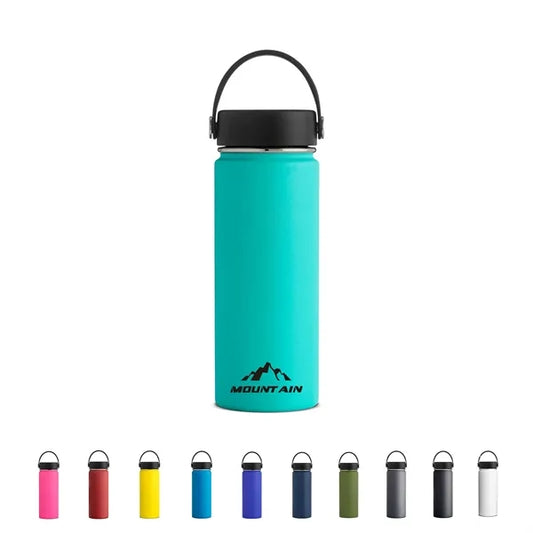 18 Oz Stainless Steel Vacuum Bottle with Handle