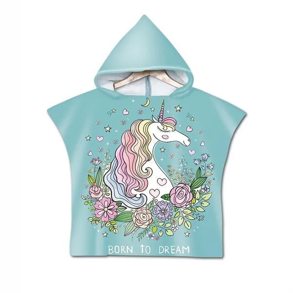 Sublimation Quick Towel Kids Hooded Beach