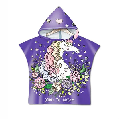 Sublimation Quick Towel Kids Hooded Beach