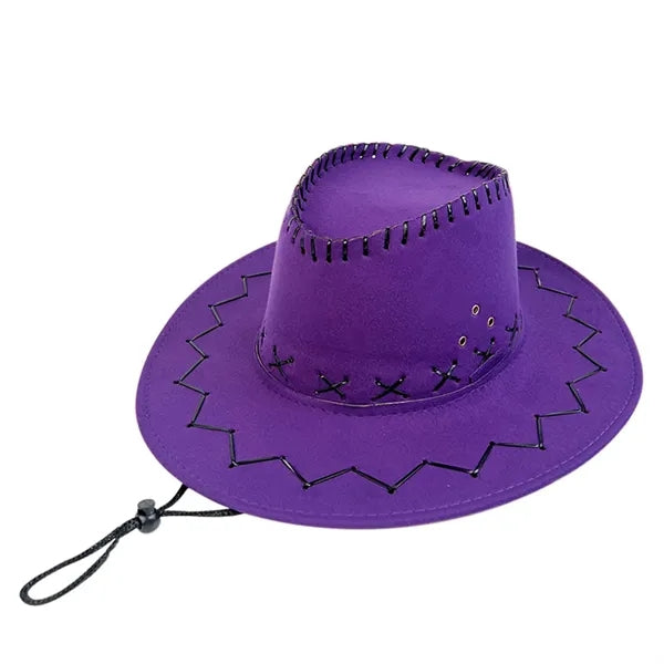 Wide Brim Suede Cowboy Hats