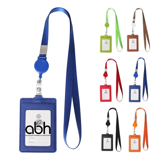 Id Badge Holder With Retractable Lanyard