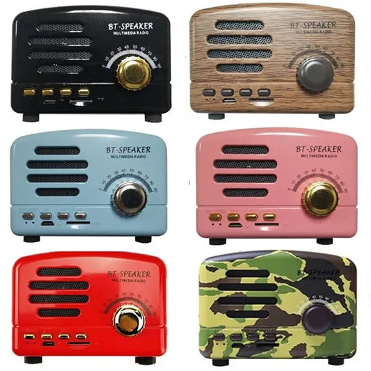 Portable Retro Mini Bluetooth Speaker