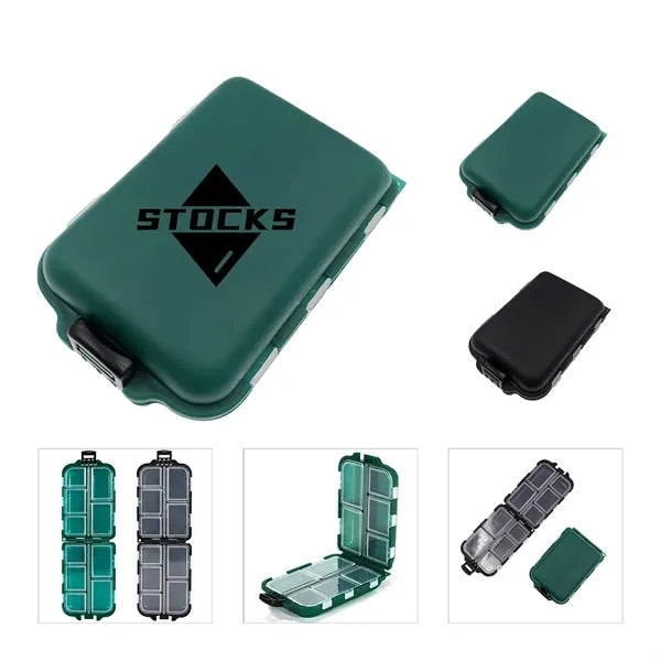 10 Compartments Fishing Tackle Organizing Box