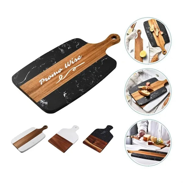 Wooden Marble Cheese Cutting Board Kitchen