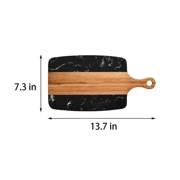 Wooden Marble Cheese Cutting Board Kitchen