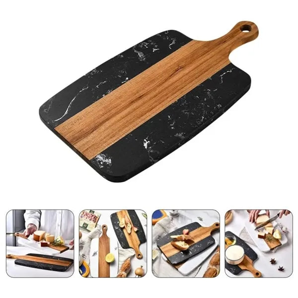 Wooden Marble Cheese Cutting Board Kitchen