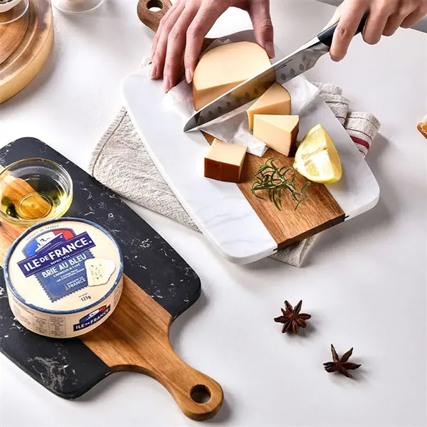 Wooden Marble Cheese Cutting Board Kitchen