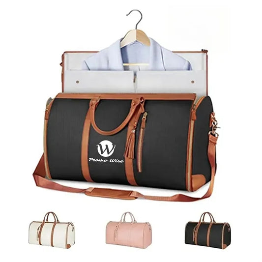 Foldable Leather Travel Duffel Bags with Handle