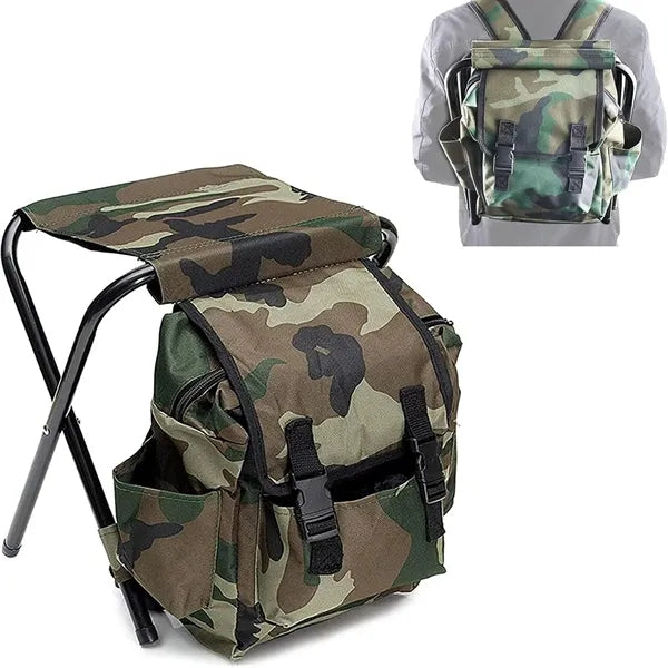 Portable Folding Stool Backpack