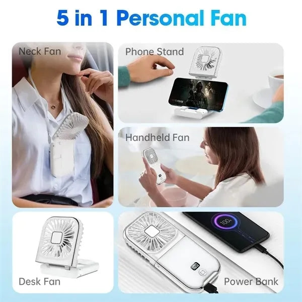 5-in-1 Portable Handheld Fan
